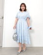 カットジャガードワンピ