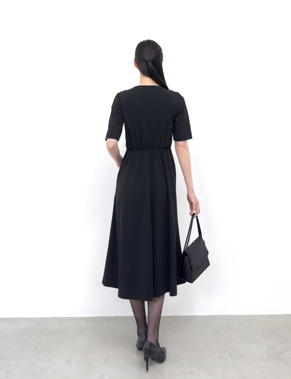 Washable and Stretchy Black Formal Wear (2-piece dress set)