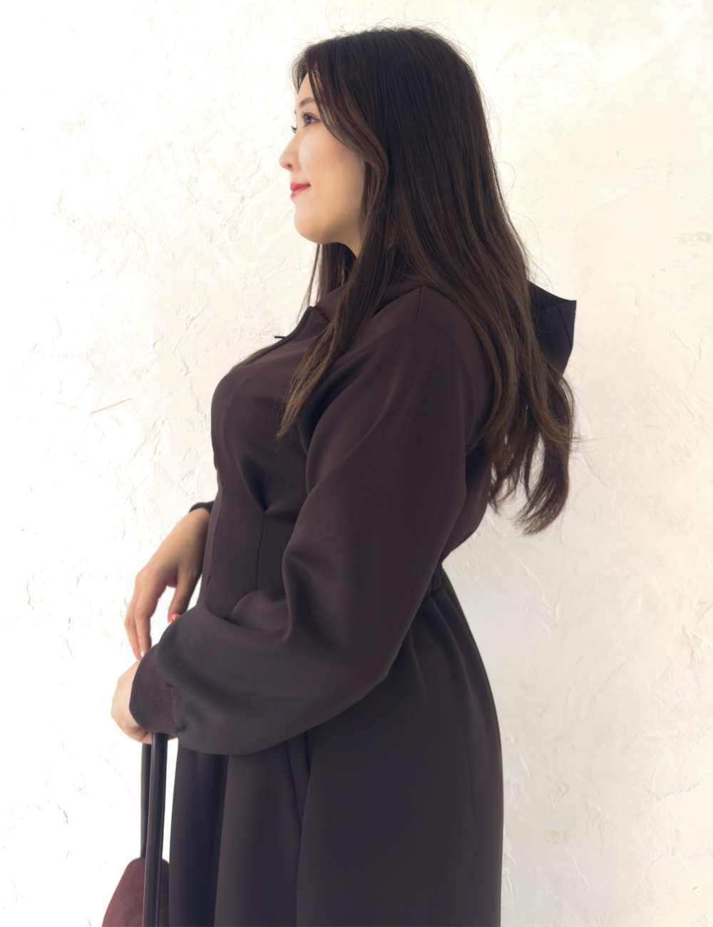 【ベーシックライン】ダブルポケットパーカーワンピ