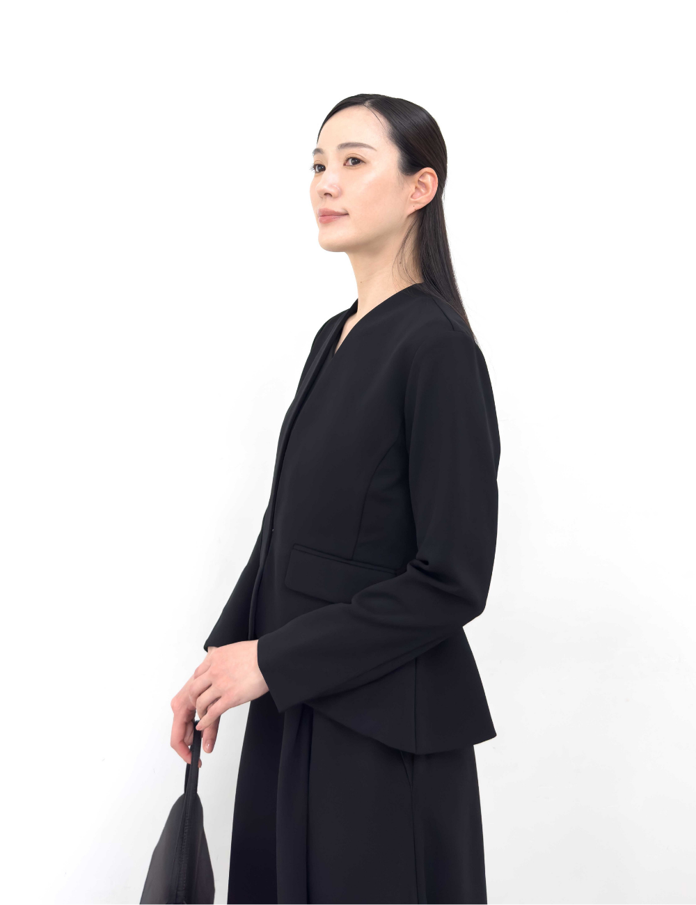 Washable and Stretchy Black Formal Wear (2-piece dress set)
