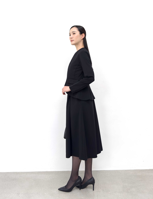 Washable and Stretchy Black Formal Wear (2-piece dress set)