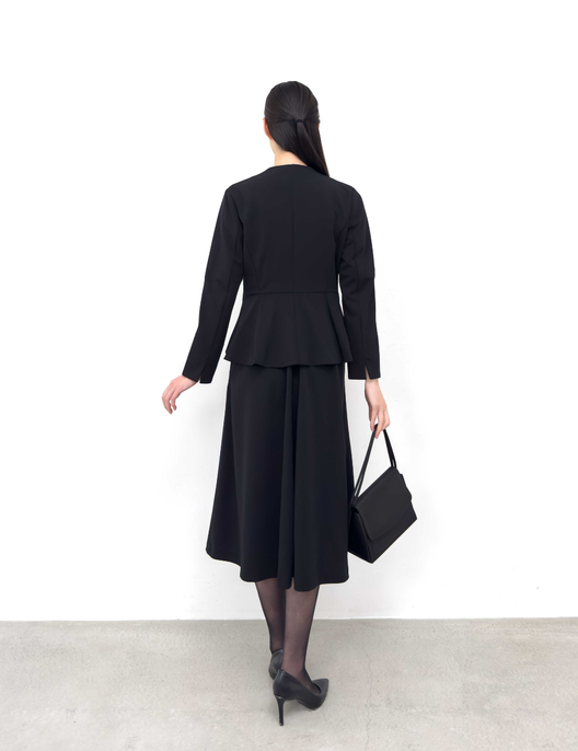Washable and Stretchy Black Formal Wear (2-piece dress set)