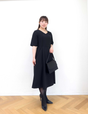 Washable and Stretchy Black Formal Wear (2-piece dress set)