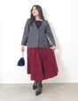 [Basic Line] Double Pocket Flared Skirt