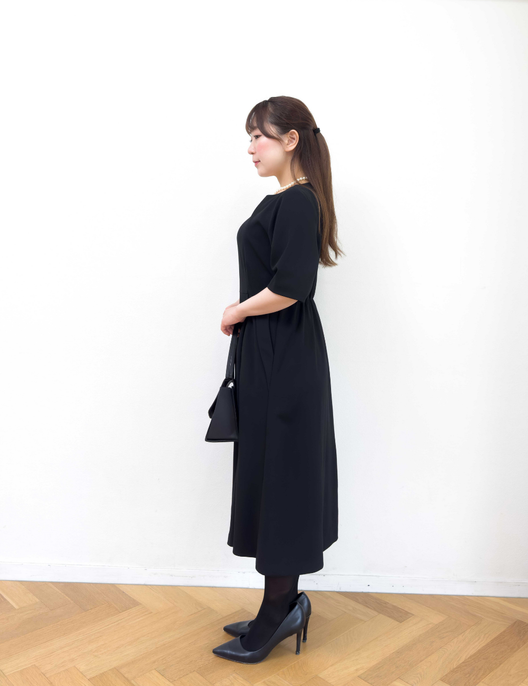 Washable and Stretchy Black Formal Wear (2-piece dress set)