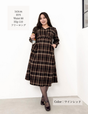 Cache-coeur Checked Dress