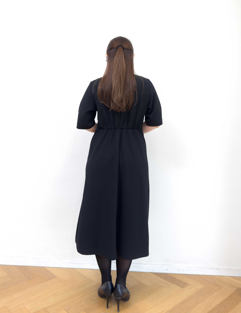 Washable and Stretchy Black Formal Wear (2-piece dress set)