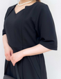 Washable and Stretchy Black Formal Wear (2-piece dress set)