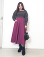 [Basic Line] Double Pocket Flared Skirt