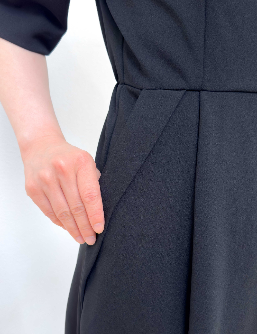 Washable and Stretchy Black Formal Wear (2-piece dress set)