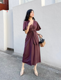 Holiday dress (flare sleeve)