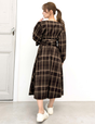 Cache-coeur Checked Dress