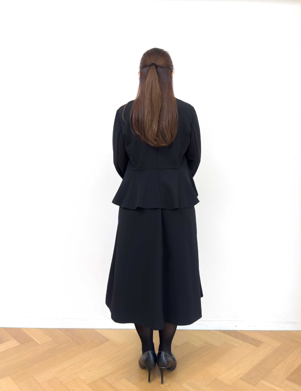 Washable and Stretchy Black Formal Wear (2-piece dress set)