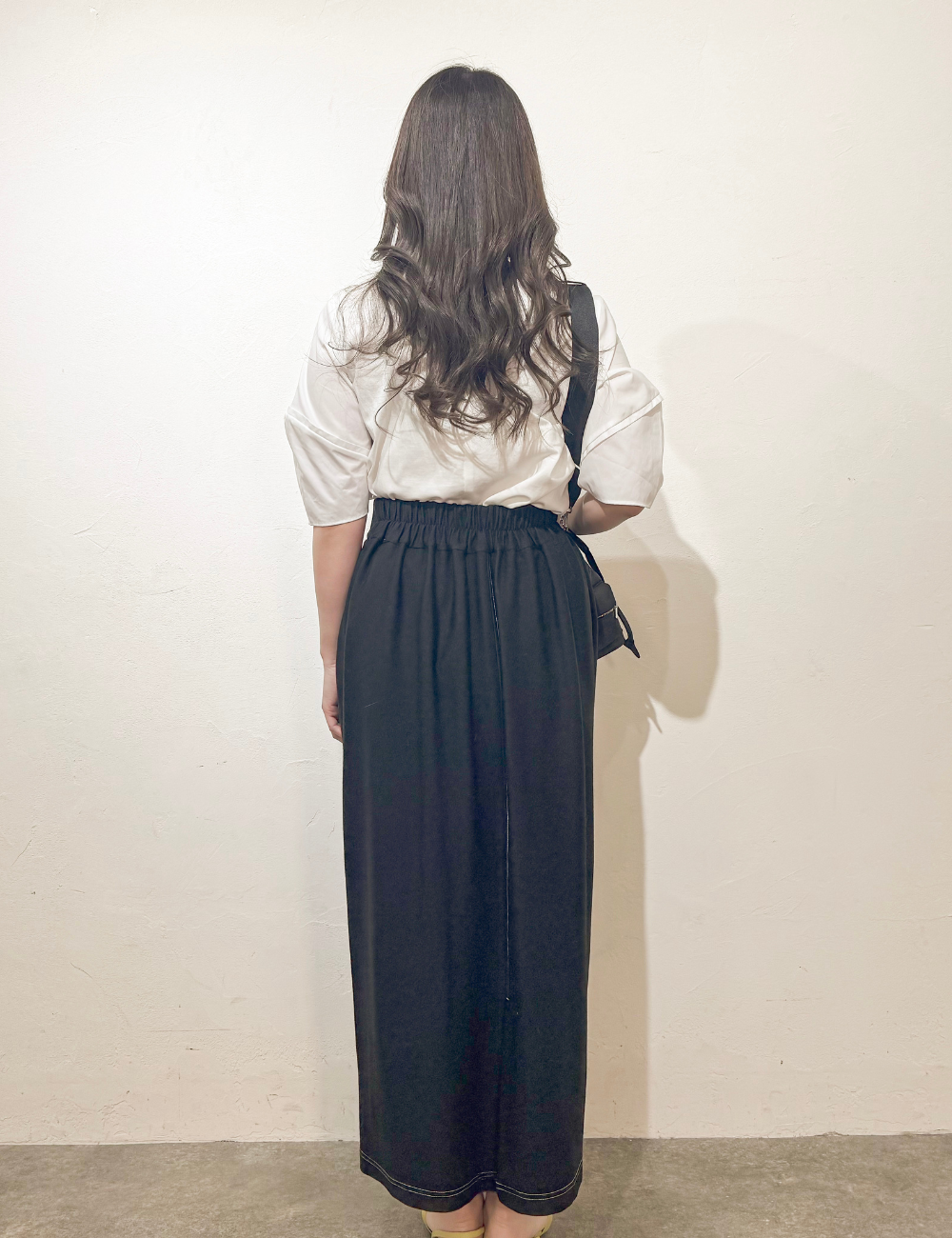 [Basic Line] Denim-like skirt