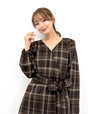 Cache-coeur Checked Dress