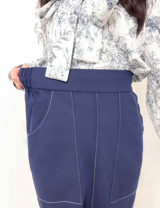 【ベーシックライン】デニムライクスカート