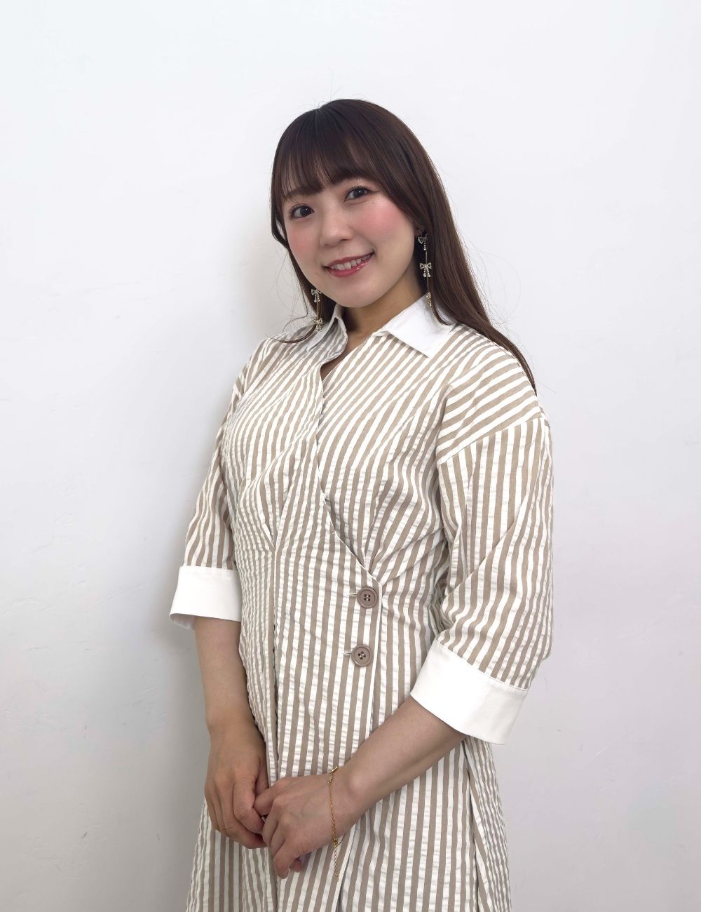 フロントオープンシャツワンピ