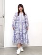 Real Free Sheer Fully Embroidered One-Piece Dress