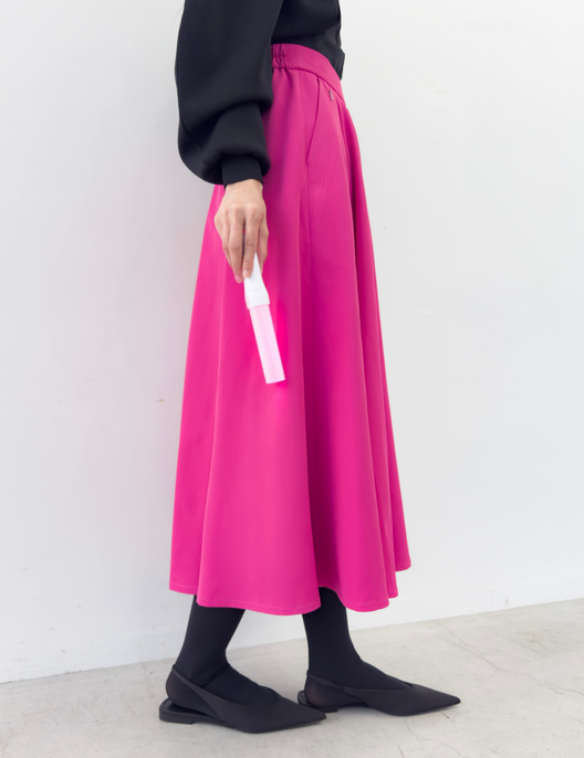 [Basic Line] Double Pocket Flared Skirt