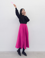 [Basic Line] Double Pocket Flared Skirt