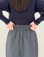 【ベーシックライン】デニムライクスカート