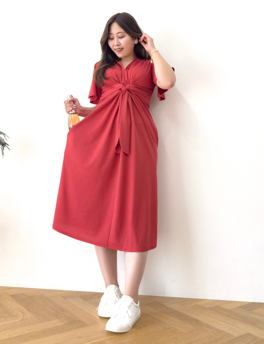 Linen-like Holiday Dress