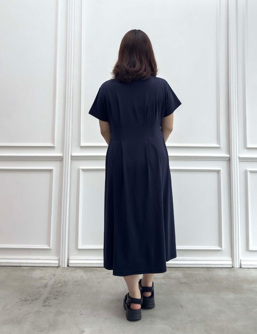 汗染み防止タックTシャツワンピ