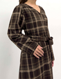 Cache-coeur Checked Dress