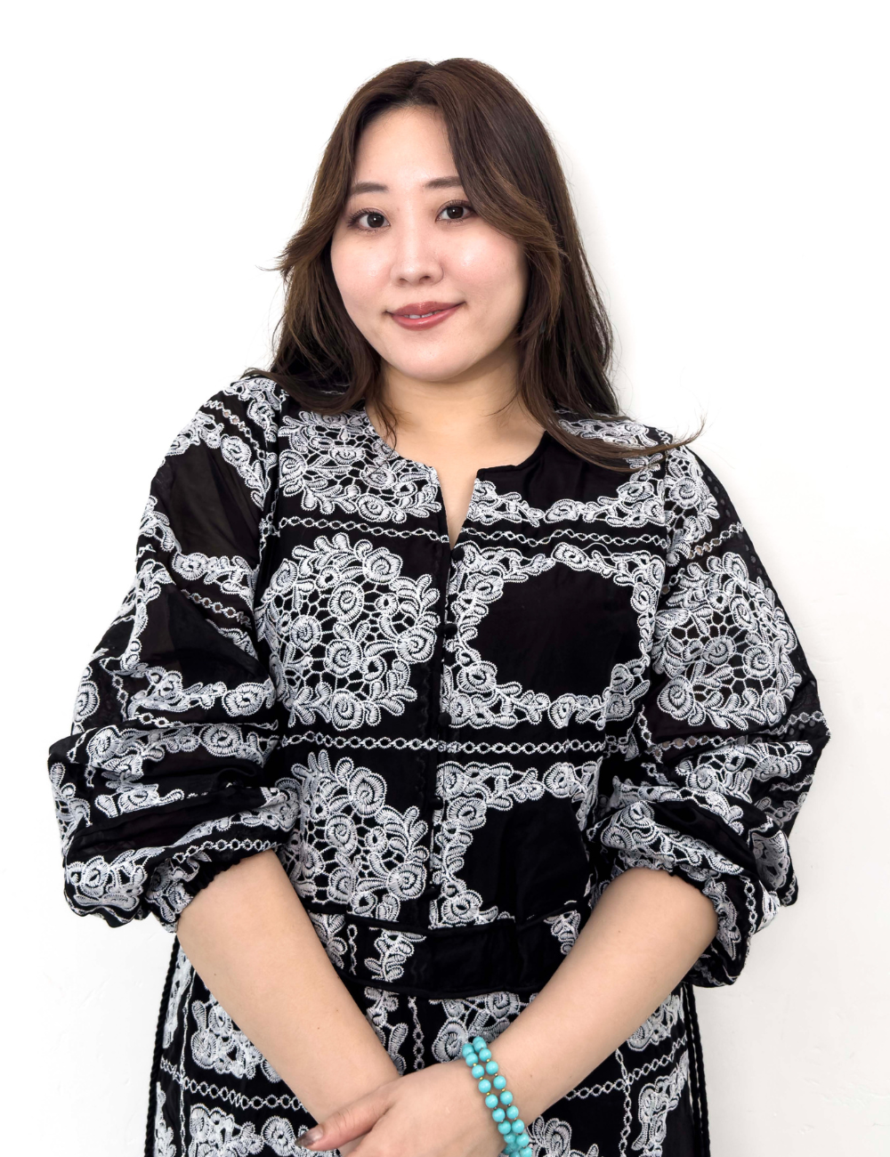 Real Free Sheer Fully Embroidered One-Piece Dress