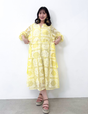 Real Free Sheer Fully Embroidered One-Piece Dress