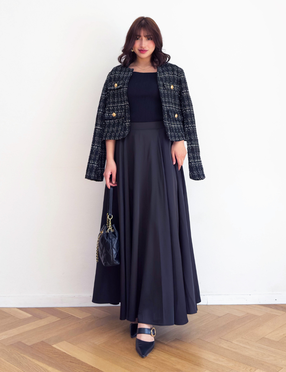 [Concert] Satin Long Skirt [Chorus]