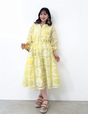 Real Free Sheer Fully Embroidered One-Piece Dress