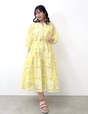 Real Free Sheer Fully Embroidered One-Piece Dress