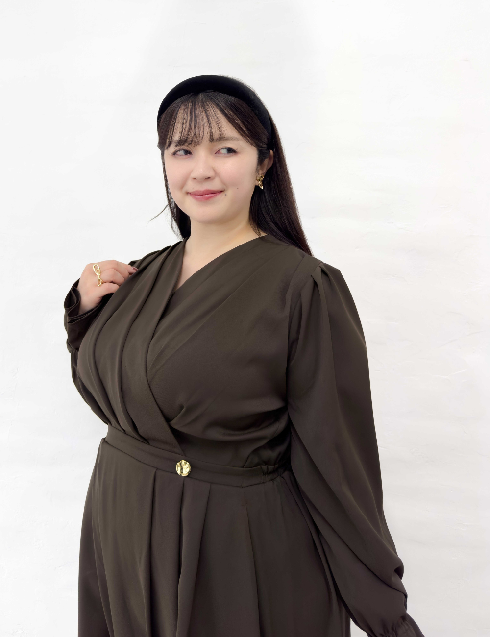 カシュクールタックワンピ