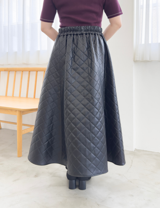 [Basic Line] Double Pocket Flared Skirt
