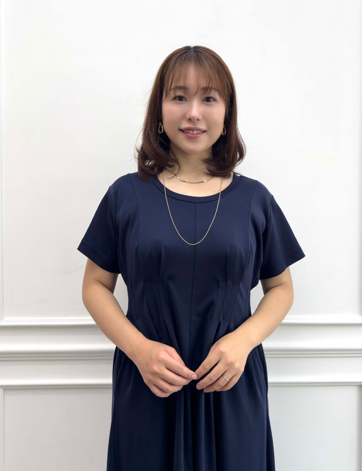 汗染み防止タックTシャツワンピ