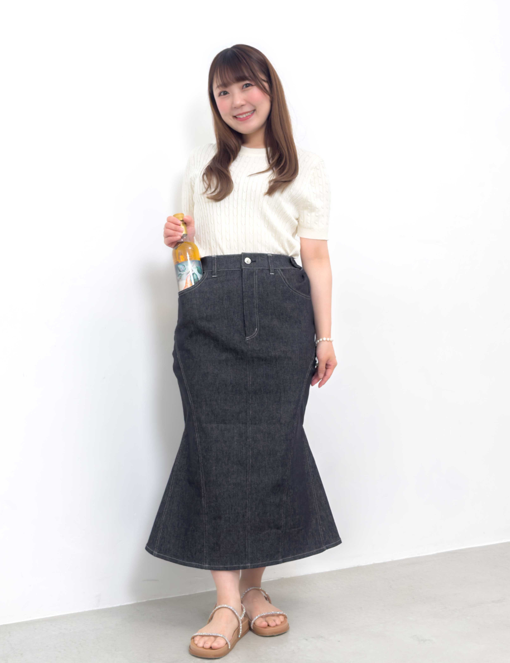 [Kaihara Denim] Adjustable Stretch Mermaid Skirt [Unbelievable Stretch]