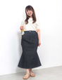 [Kaihara Denim] Adjustable Stretch Mermaid Skirt [Unbelievable Stretch]