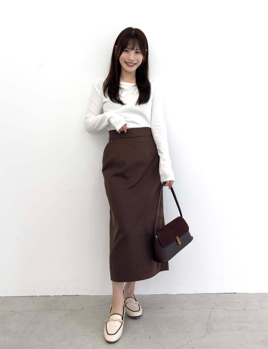 【Setup compatible】Herringbone I-line skirt