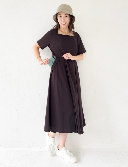 べーシックライン】ダブルポケットワンピ| CINEMATIQ by Pinup Closet べーシックライン】ダブルポケットワンピ| CINEMATIQ by Pinup Closet