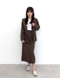 【Setup compatible】Herringbone I-line skirt