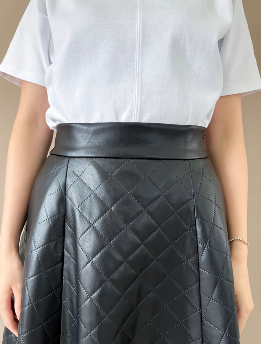 [Basic Line] Double Pocket Flared Skirt