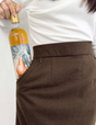 【Setup compatible】Herringbone I-line skirt