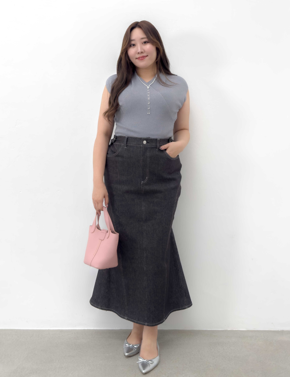 [Kaihara Denim] Adjustable Stretch Mermaid Skirt [Unbelievable Stretch]