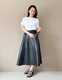 [Basic Line] Double Pocket Flared Skirt