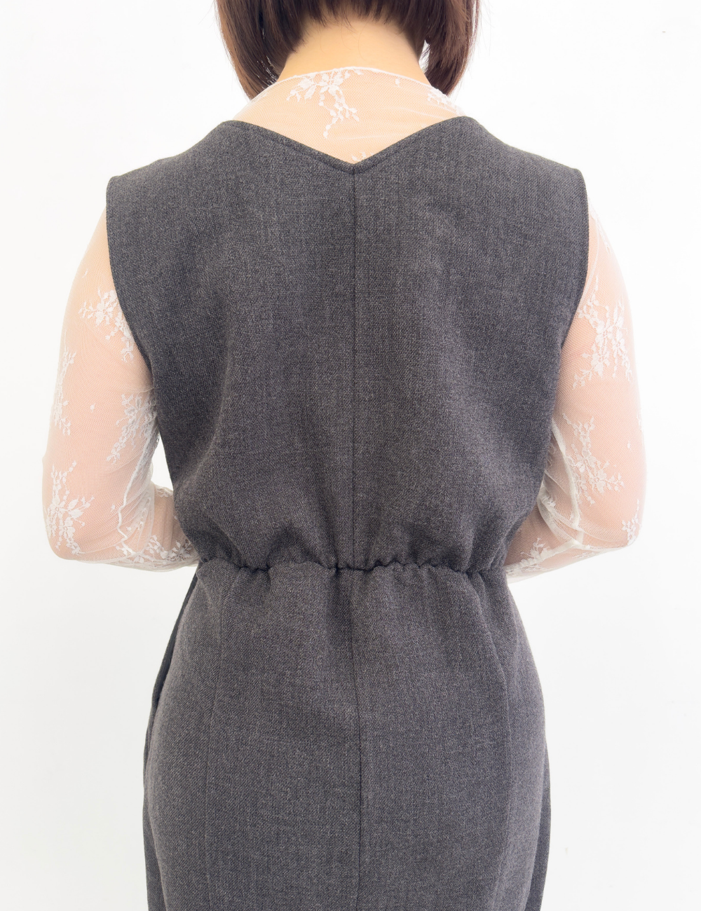 【べーシックライン】ダブルポケットジャンパースカート