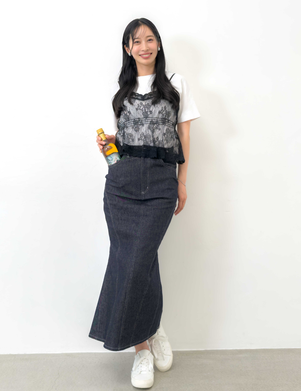 [Kaihara Denim] Adjustable Stretch Mermaid Skirt [Unbelievable Stretch]