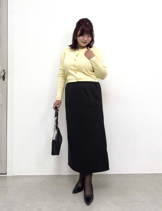 【Setup compatible】Herringbone I-line skirt
