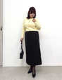 【Setup compatible】Herringbone I-line skirt
