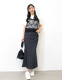 [Kaihara Denim] Adjustable Stretch Mermaid Skirt [Unbelievable Stretch]
